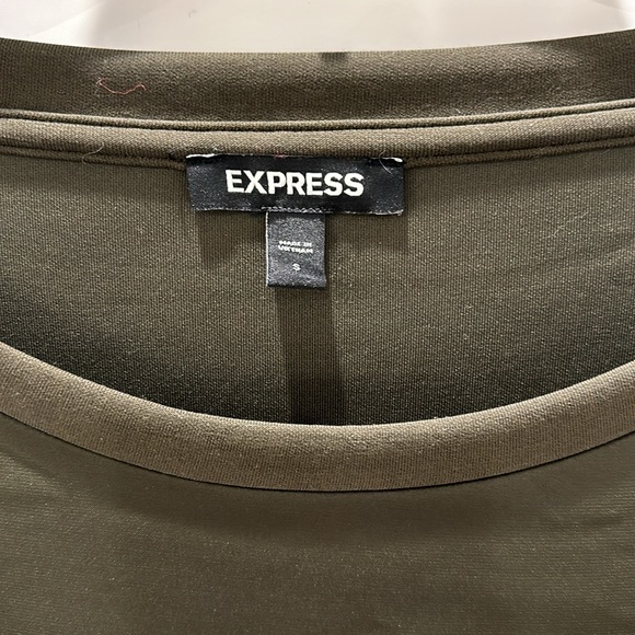 Green blouse. Express. Small - Picture 3 of 4